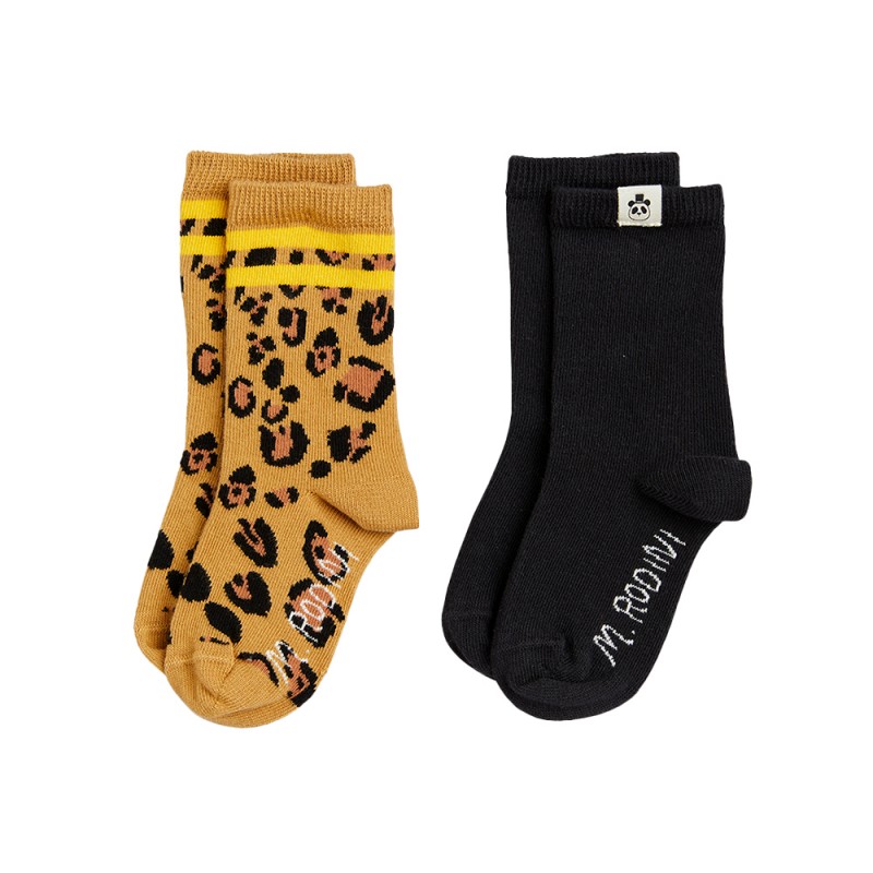 MINI RODINI Basic leopard 2-pack socks (1000015800 TYPE)