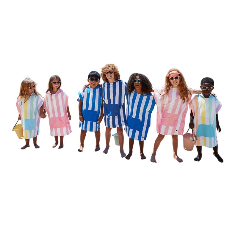 Dock & Bay Poncho - Kids - Coastal Candy - Medium (Age 6 to 10) (75x55cm) (1011624048)