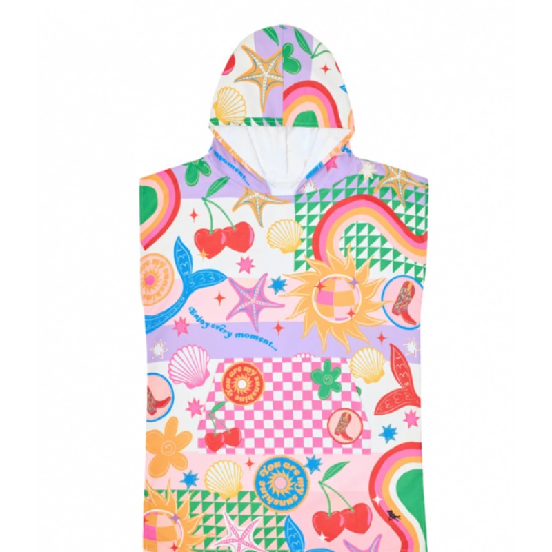 Dock & Bay Poncho - Good Vibes Club - Small (Age 3 to 5) (66x49cm) (1011625427)