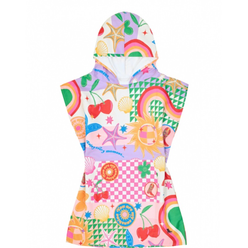 Dock & Bay Poncho - Good Vibes Club - Small (Age 3 to 5) (66x49cm) (1011625427)