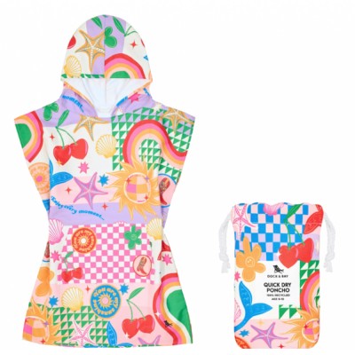 Dock & Bay Poncho - Good Vibes Club - Small (Age 3 to 5) (66x49cm) (1011625427)