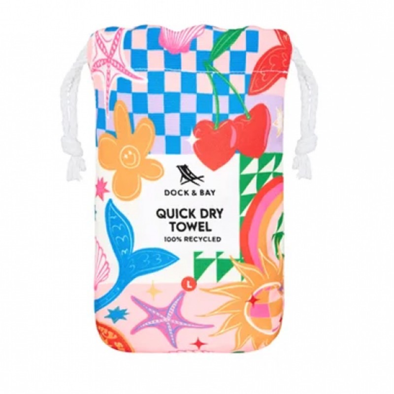 Dock & Bay Towels - Beach - Good Vibes Club - Large (160x90cm) (1011625540)