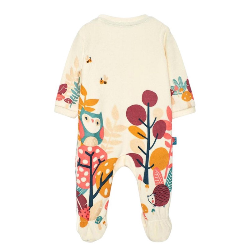 Boboli Velour play suit for baby -BCI (132084 1111)