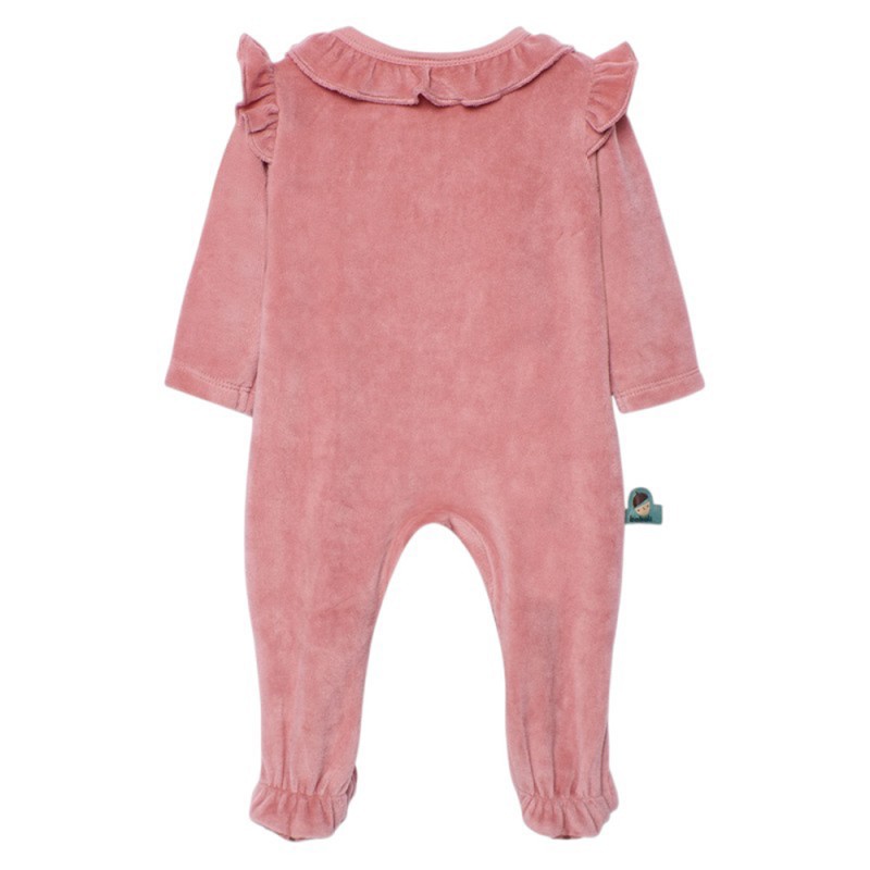 Boboli Velour play suit for baby girl -BCI (142085 3919)