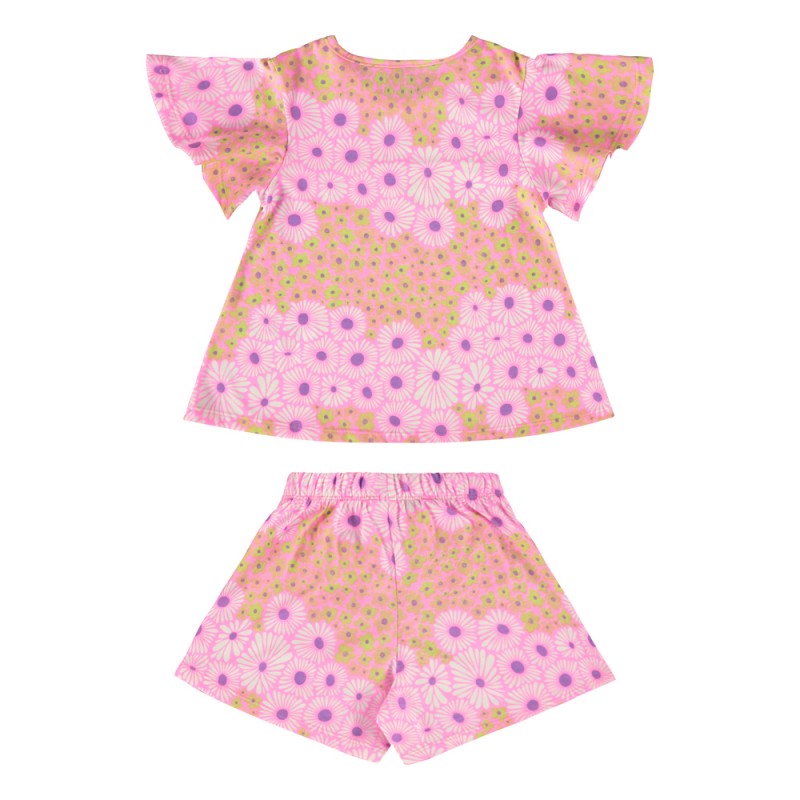 Bee Loop Set - Single jersey blouse and shorts (18030 Pink)