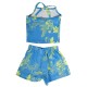 Bee Loop SET - ELASTANE JERSEY CROPPED TANK TOP AND SHORTS (18209 Blue)