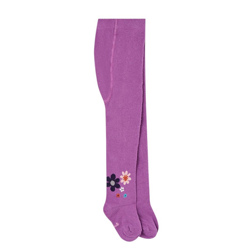 Boboli Thick tights floral for baby girl -BCI (222051 6123)