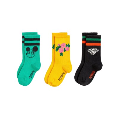 MINI RODINI Ritzrats 3-pack socks (2416010800 TYPE)