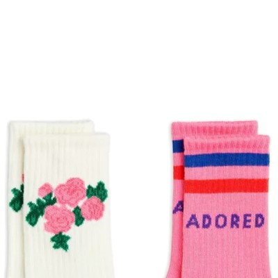 MINI RODINI Roses 2-pack socks (2416011128 TYPE)