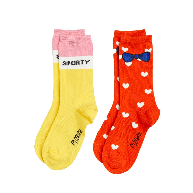 MINI RODINI Sporty 2-pack socks (2426012100 TYPE)
