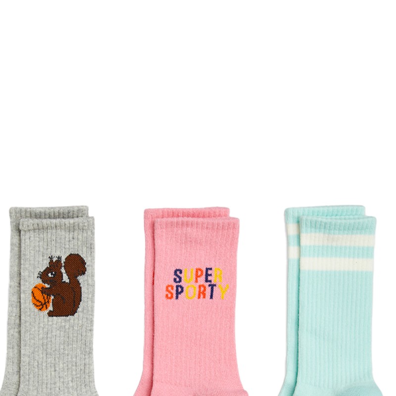 MINI RODINI Super sporty 3-pack socks (2426012300 TYPE)