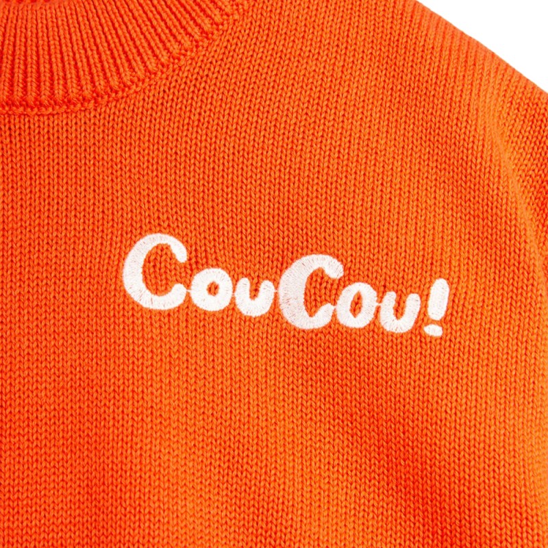 Mini Rodini Coucou knitted balloon sleeve sweater (2472010442 TYPE)