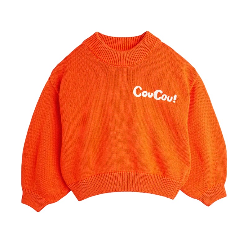 Mini Rodini Coucou knitted balloon sleeve sweater (2472010442 TYPE)