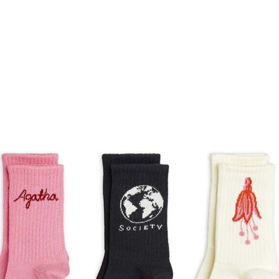 Mini Rodini Agatha 3-pack socks (2476011500 TYPE)