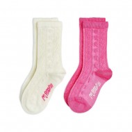Mini Rodini Textured 2-pack socks (2476012600 TYPE)