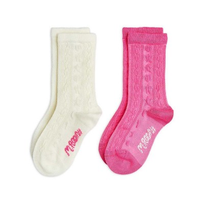 Mini Rodini Textured 2-pack socks (2476012600 TYPE)