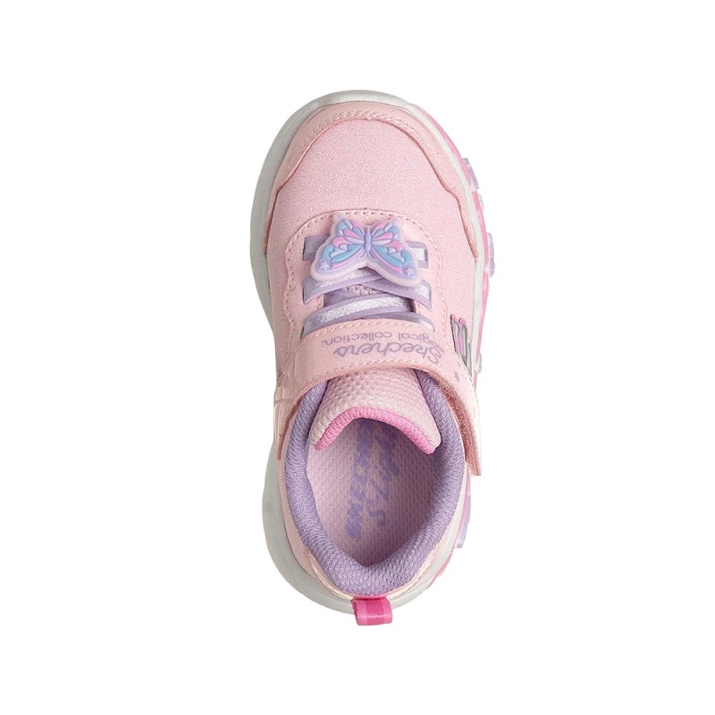 Skechers Lighted Butterfly Wrap Sneaker W/ Gore & Strap (303066NC LPMT)