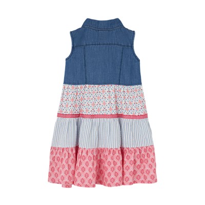 Boboli Denim dress combined for girl -BCI (303130 BLUE)
