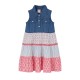 Boboli Denim dress combined for girl -BCI (303130 BLUE)