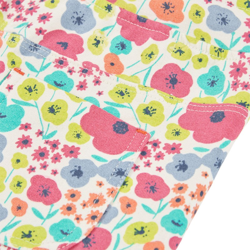 Boboli Fleece bermuda shorts floral for girl -BCI (313074 9801)