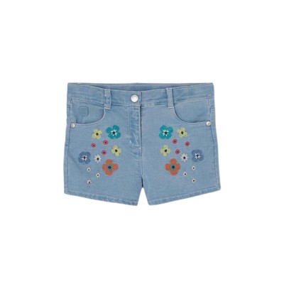 Boboli Denim shorts knit for girl -BCI (313153 BLEACH)