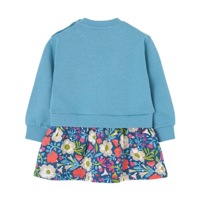 Boboli Fleece combined dress for girl -BCI (314121 4638) Boboli Fleece combined dress for girl -BCI (314121 4638)