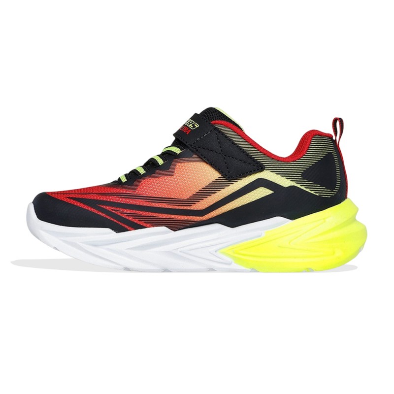 Skechers Lighted Gore & Strap Sneaker W/ Midsole Techpiece (400139L BKRD)