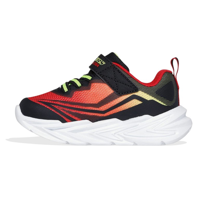 Skechers Lighted Gore & Strap Sneaker W/ Midsole Techpiece (400139N BKRD)