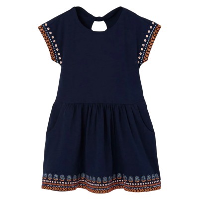 Boboli Knit dress flame for girl -BCI (403120 2440)