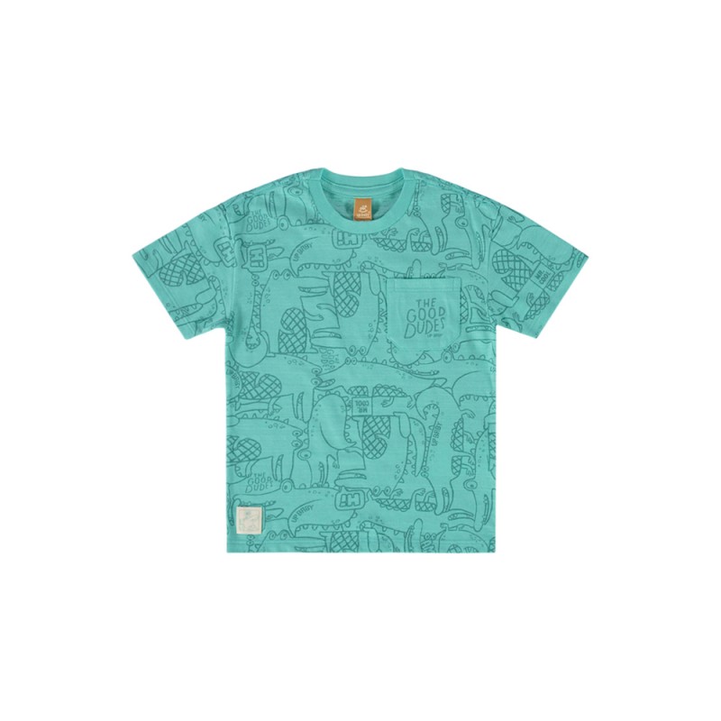 Up Baby Set - Slub jersey T-Shirt and sweat bermuda (45511 Green)