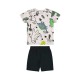 Up Baby Set - Single jersey T-Shirt and slub sweat bermuda (45515 White)