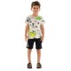 Up Baby Set - Single jersey T-Shirt and slub sweat bermuda (45515 White)