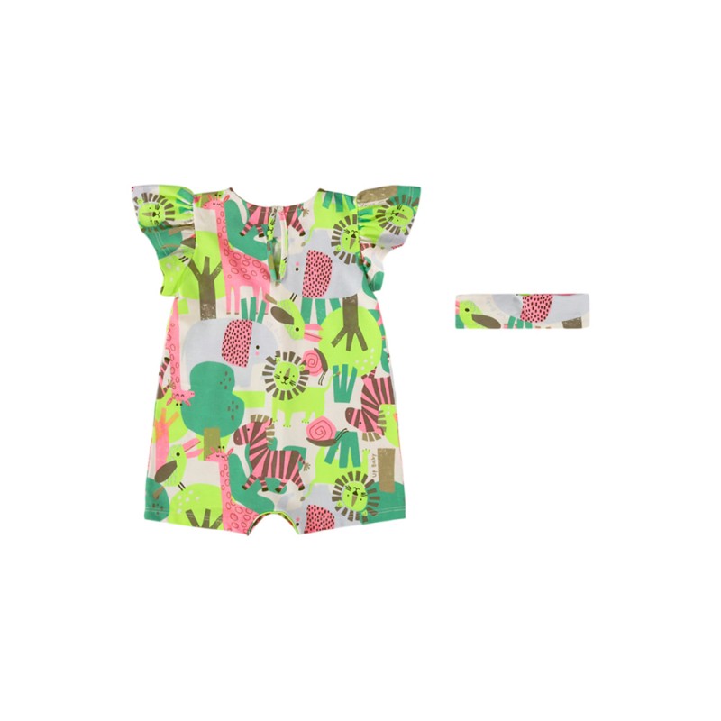 Up Baby Set - Single jersey romper and headband (45540 Pink)