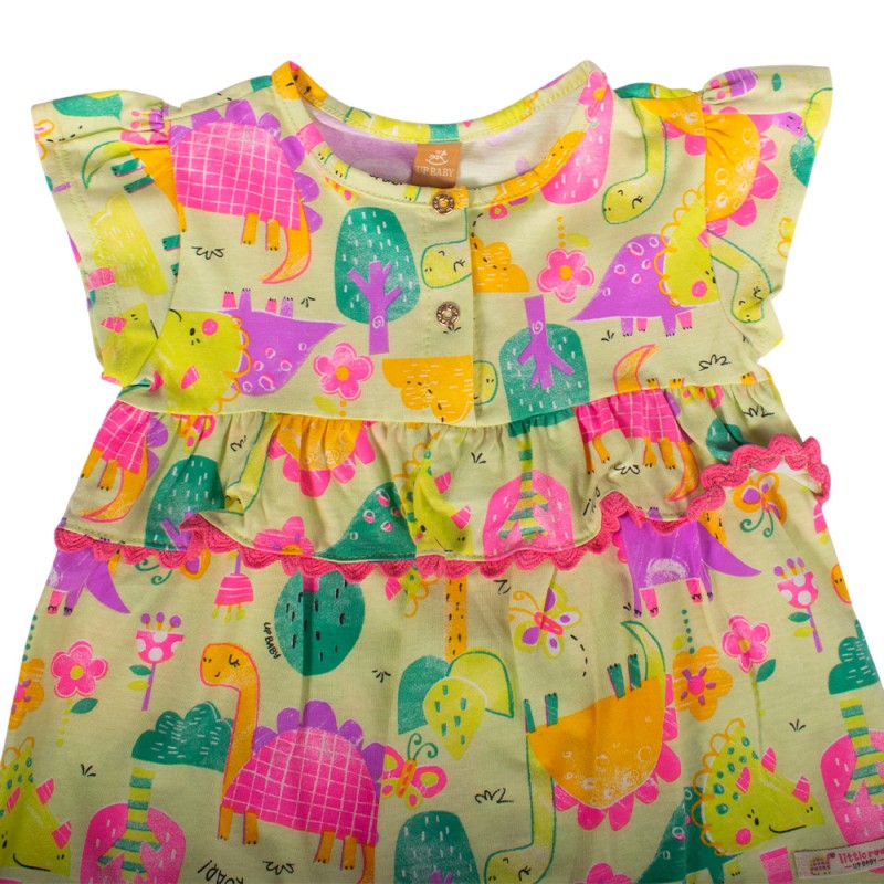Up Baby SET - SINGLE JERSEY BLOUSE AND UNDERWEAR (46389 Light Green)