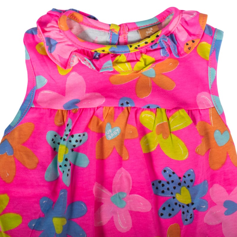 Up Baby SINGLE JERSEY ROMPER (46390 Neon Pink)