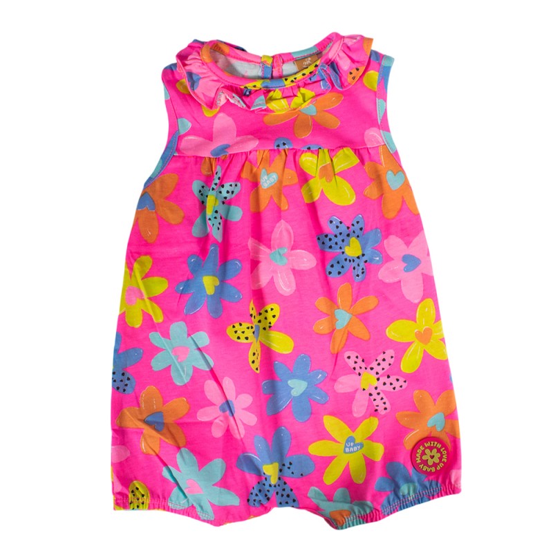 Up Baby SINGLE JERSEY ROMPER (46390 Neon Pink)