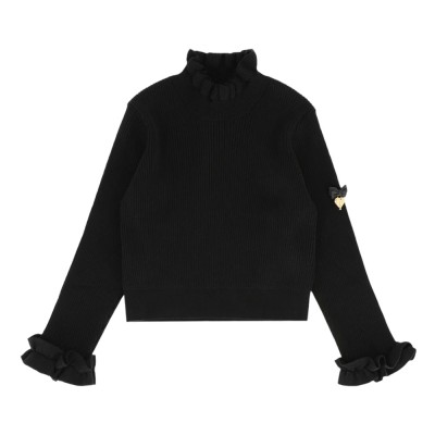Angel's Face ELMA L/SLEEVE RIBBED JUMPER (5056440799 BLACK)