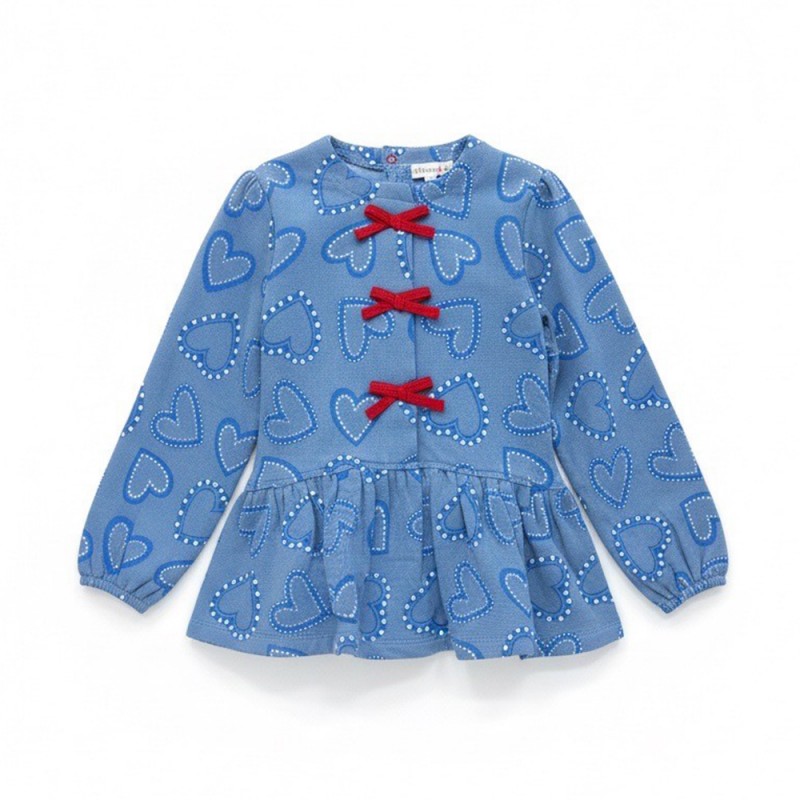 Agatha Ruiz de la Prada DRESS CORAZONES DENIM (8245W26 AZUL)