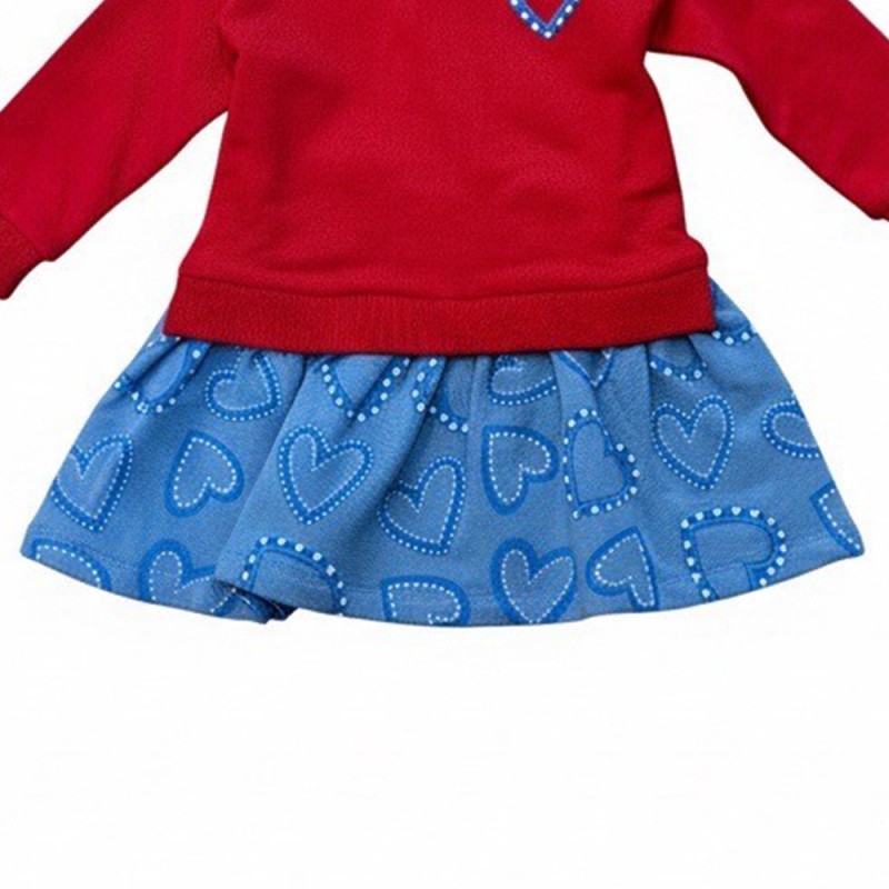 Agatha Ruiz de la Prada DRESS COMBI DENIM (8246W26 RED)
