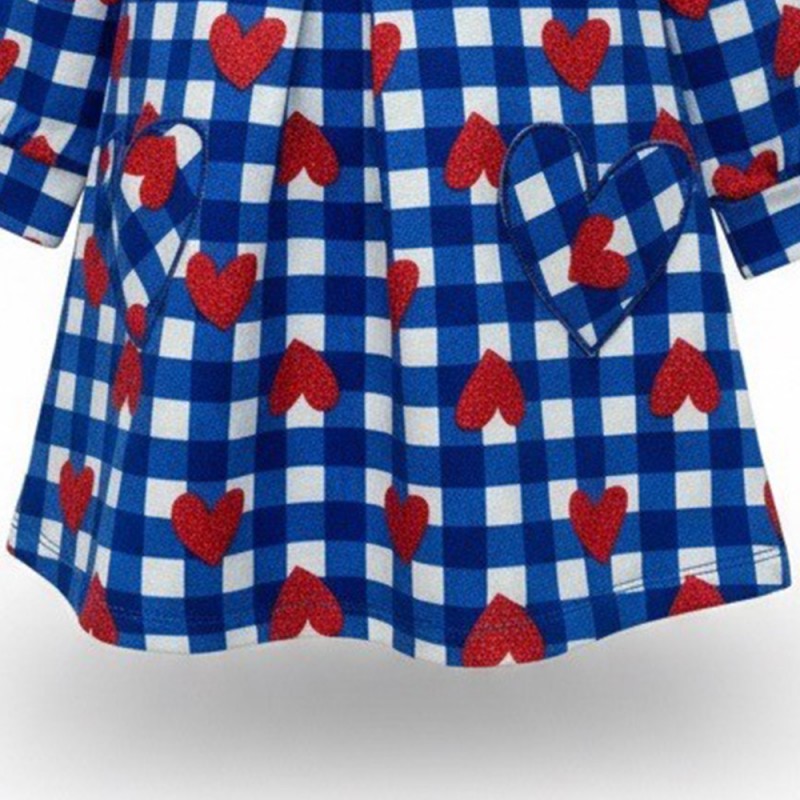 Agatha Ruiz de la Prada DRESS BLUE CORAZONES (8248W26 AZUL)