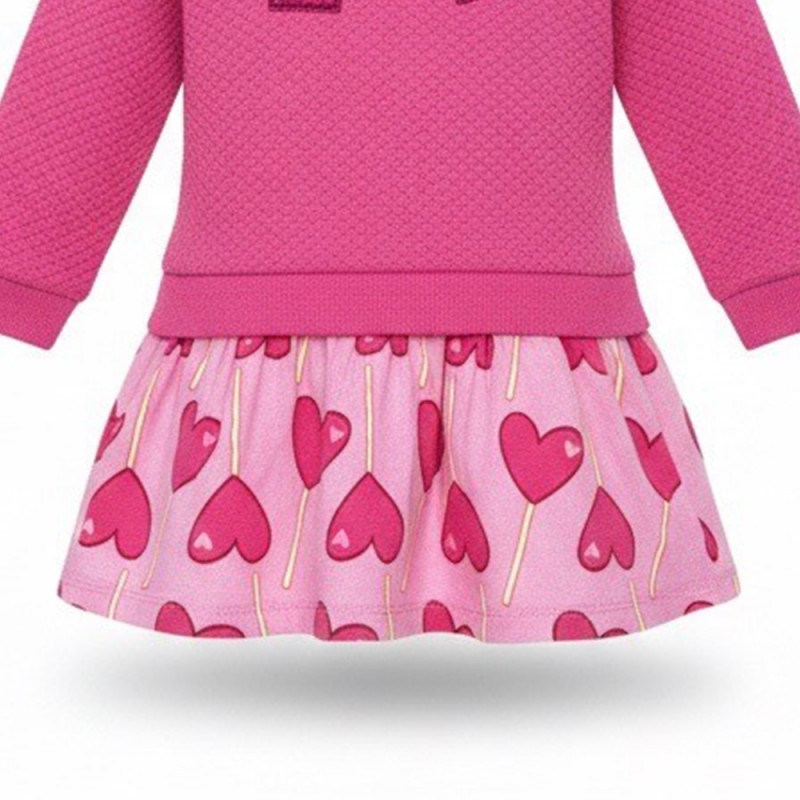 Agatha Ruiz de la Prada DRESS COMBI LOLLIPOP (8283W26 FUCSIA)