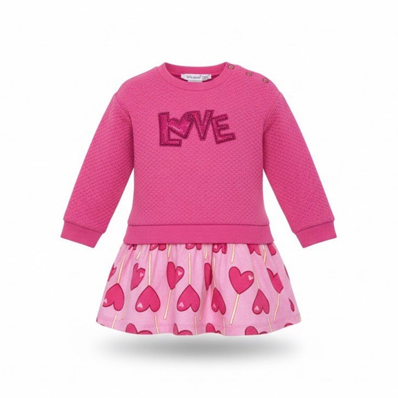 Agatha Ruiz de la Prada DRESS COMBI LOLLIPOP (8283W26 FUCSIA)