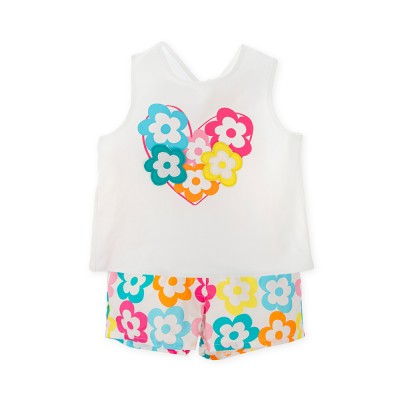 Agatha Ruiz de la Prada GIRLS T-SHIRT AND FLORAL SHORTS (8724S26 118)