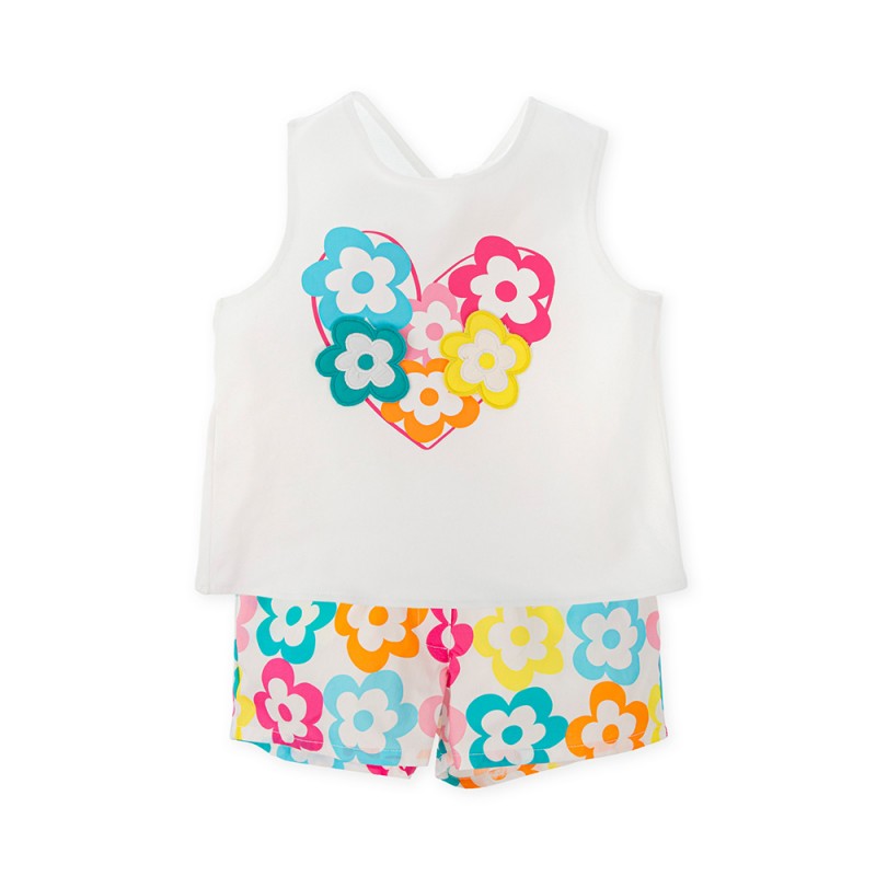 Agatha Ruiz de la Prada GIRLS T-SHIRT AND FLORAL SHORTS (8724S26 118)