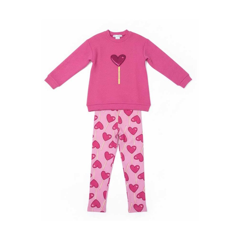 Agatha Ruiz de la Prada CONJ LEGGING+SUDADERA LOLLIPOP (8726W26 FUCSIA)