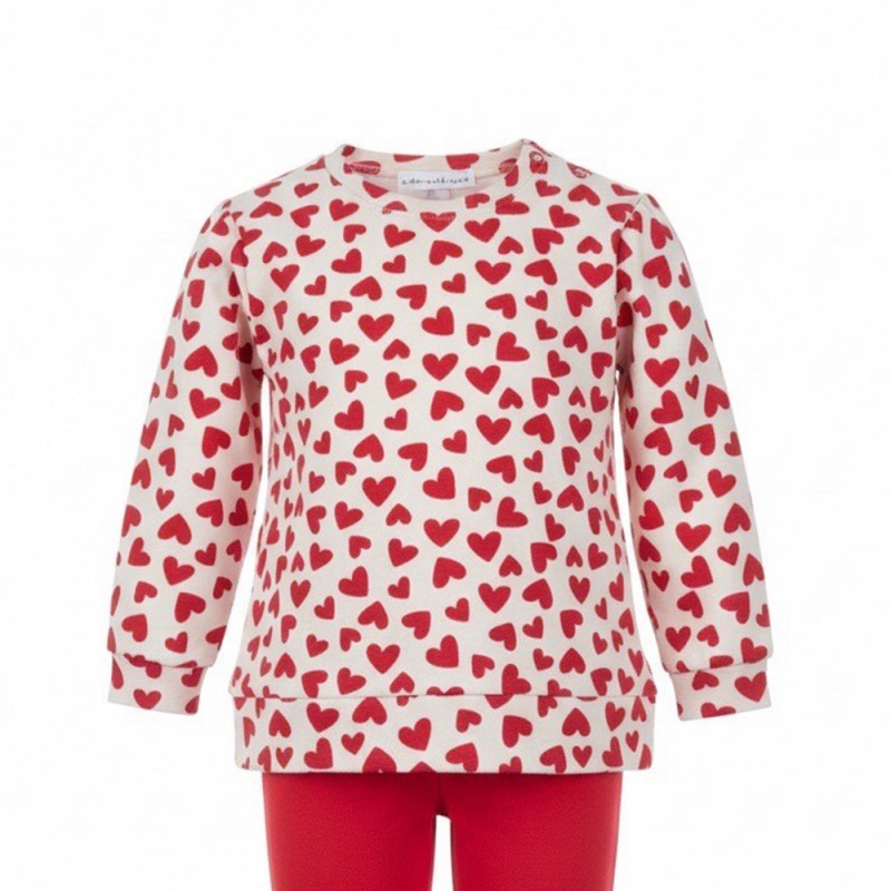 Agatha Ruiz de la Prada CONJ SUDAERA HEARTS+LEGGING (8730W26 RED)