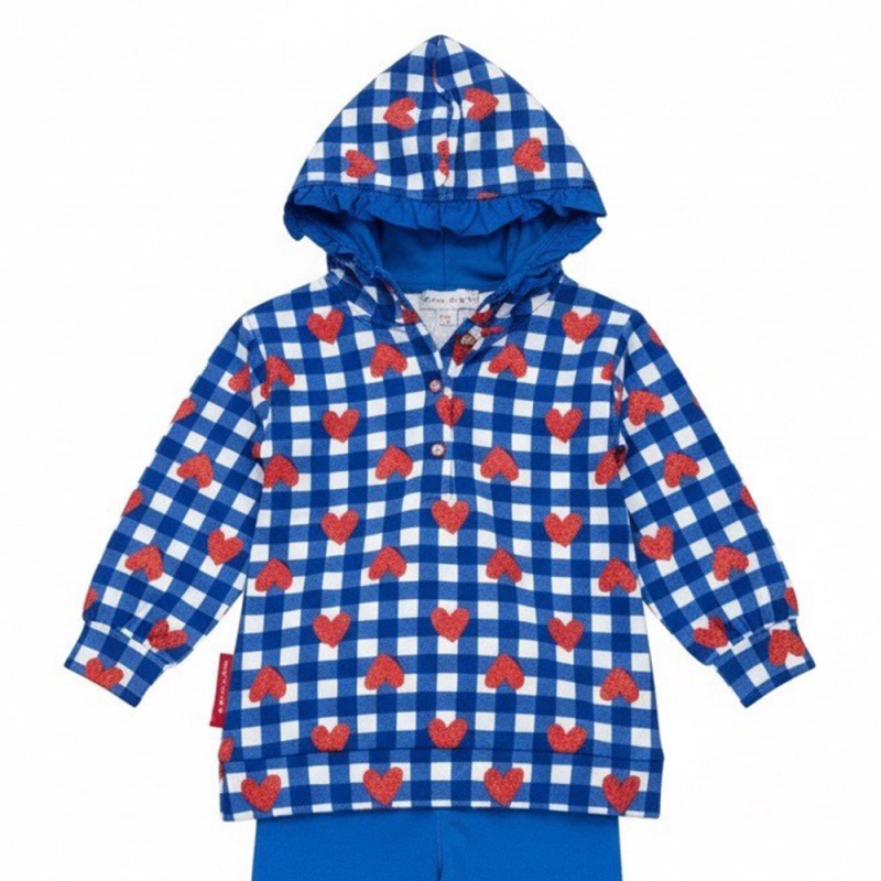 Agatha Ruiz de la Prada CONJ SUDADERA+LEGGING BLUE CORAZONES (8735W26 AZUL)