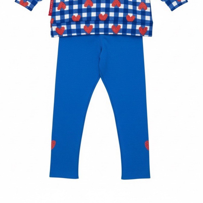 Agatha Ruiz de la Prada CONJ SUDADERA+LEGGING BLUE CORAZONES (8735W26 AZUL)