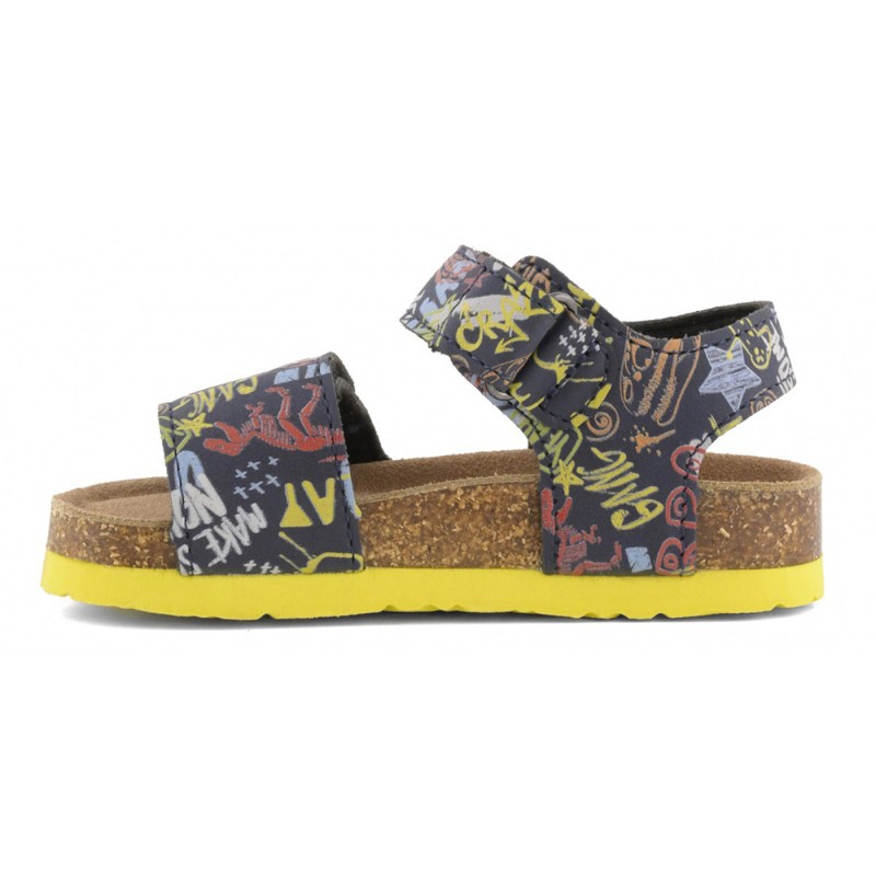 Colors of California BABY SANDAL VELCRO STRAPS (HC.2402 MUL)