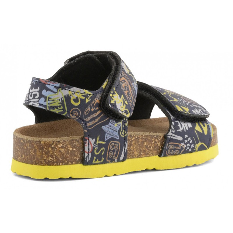 Colors of California BABY SANDAL VELCRO STRAPS (HC.2402 MUL)